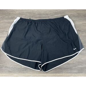 Nike Plus Size Tempo 6" Black Gray White Running Athletic Shorts 3X Woman New
